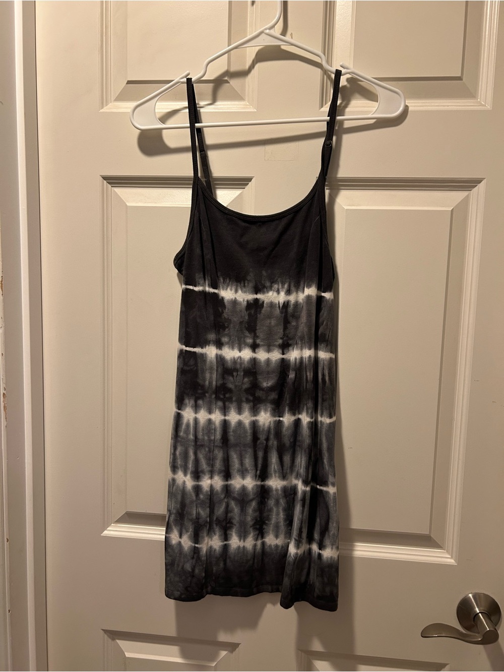 Billabong Black and White Tie-Dye Slip Dress